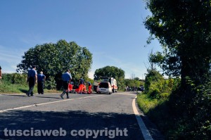 Civita Castellana - Incidente sulla Flaminia - L'elisoccorso