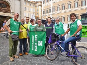 Fare verde davanti a Montecitorio