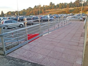 Lo scivolo all'ospedale Belcolle