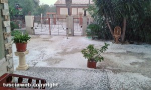 Grandine a Pescia Romana