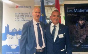 Bruxelles - Le delegazioni di Viterbo e Cagliari