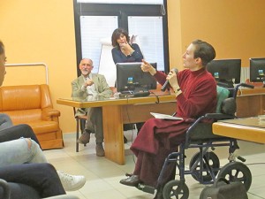 Ilaria Ramelli a all'istituto Dalla Chiesa