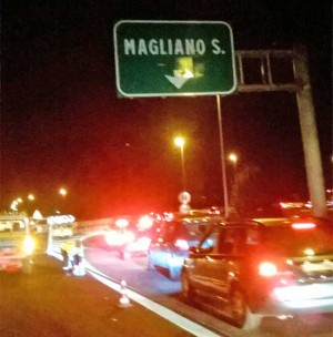 Incidente A1 - Il casello di Magliano Sabina