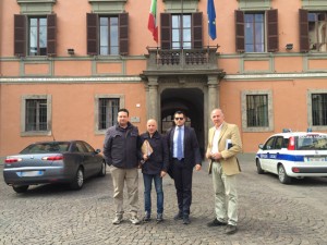 I consiglieri comunali di Civita Castellana Carlo Angeletti, Luca Giampieri, Domenico Parroncini, Maurizio Selli