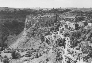 Una fotografia di Calcata del 1957