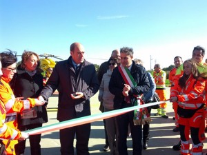 Acquapendente - L'inaugurazione della piazzola per l'elisoccorso
