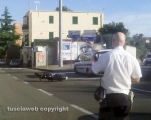Viterbo - L'incidente sulla Tuscanese