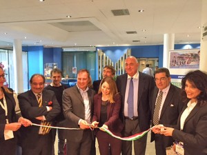 Il presidente Merlani all'inaugurazione di Visituscia