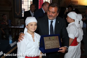 Enrico Panunzi con i minifacchini