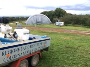 Monte Romano - Esercitazione della protezione civile