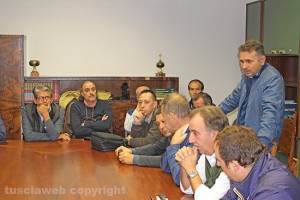La terza commissione in riunione