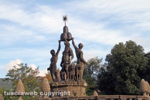 Bagnaia - Villa Lante - La fontana dei mori senza acqua