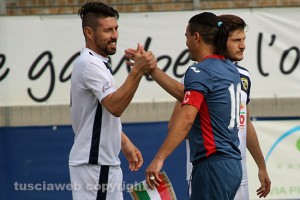 Sport - Calcio - Matias Cuffa e Sebastian Gay nel derby della Tuscia