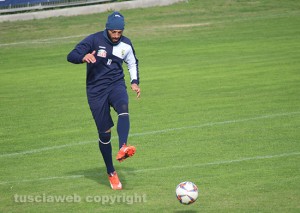 Sport - Calcio - Viterbese - Daniele Nohman nel test "in famiglia" in vista della Flaminia