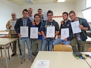 La consegna degli attestati agli studenti dell'Itis Da Vinci
