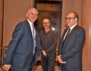 L'ambasciatore Pietro Benassi con Papaleo e Verdone