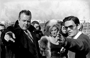 Orson Welles con Pier Paolo Pasolini