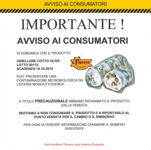 Cibo killer, l'annuncio sul sito Coop