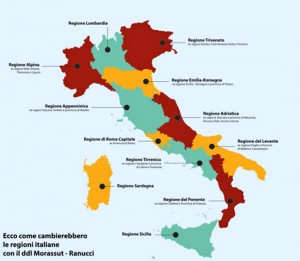 Le regioni italiani col ddl Morassut