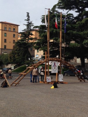 Il raduno degli Scout a piazza dei Caduti 