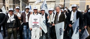 La manifestazione dei carrozzieri Cna a Roma