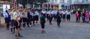 Il raduno degli Scout a piazza dei Caduti