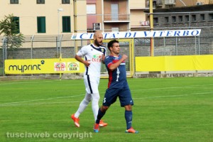 Sport - Calcio - Daniele Nohman e Patrik Perelli nel match tra Viterbese e Flaminia
