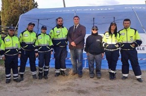 Tarquinia - I volontari dell'Aeopc con Alessandro Antonelli