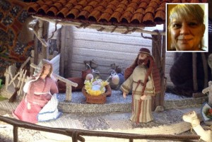 Maxi presepe all'uncinetto - In alto Maria Teresa Albani
