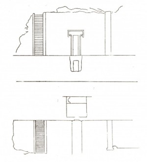 Grotte Scalina - Il disegno dei primi del 900 di Rossi Danielli