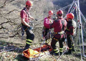 Vigili del fuoco - Un intervento del Saf - Immagine di repertorio