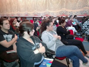 Gli studenti alla premiazione 