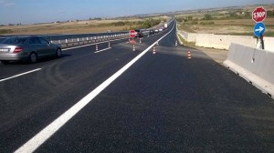 Tarquinia - I lavori sull'autostrada Tirrenica