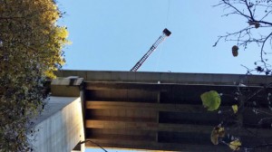 Vallerano - Il recupero della donna precipitata dal ponte 