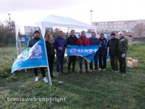 Viterbo - La protesta dell'Uspp fuori dal carcere di Mammagialla