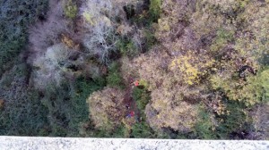 Vallerano - Il recupero della donna precipitata dal ponte 