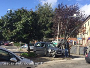 Viterbo - Incidente in via del Paradiso