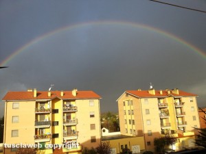 Viterbo - Arcobaleno su Santa Barbara
