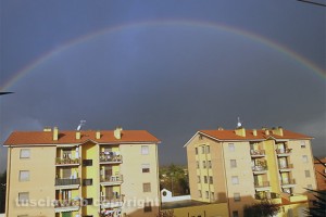 Viterbo - Un arcobaleno che richiama il segno dell'Alleanza Biblica