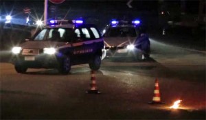 Polizia - Un posto di blocco sulla Superstrada