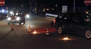 Polizia - Il posto di blocco sulla Superstrada