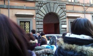 Viterbo - La protesta degli studenti del Santa Rosa