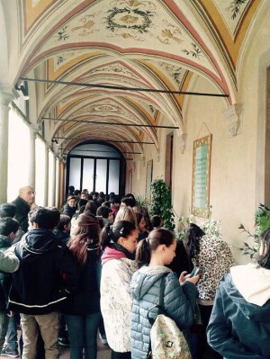 Viterbo - Studenti nel monastero di santa RosaViterbo - Studenti nel monastero di santa Rosa