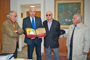 Viterbo - Consegna del defibrillatore