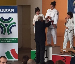 Sport - La premiazione di Sara Corbo dell'Asd Tuscia judo