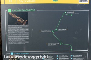 Viterbo - Porta Romana - Il cartello turistico