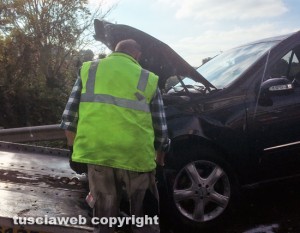 Viterbo - L'incidente sulla Cassia sud