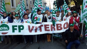 Roma - Manifestazione pubblico impiego - La Cisl Fp in piazza