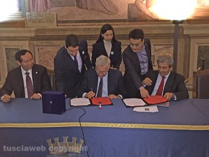 Viterbo - Comune - Firmato il protocollo con Luoyang