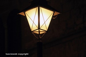 Viterbo - La vecchia illuminazione a San Pellegrino